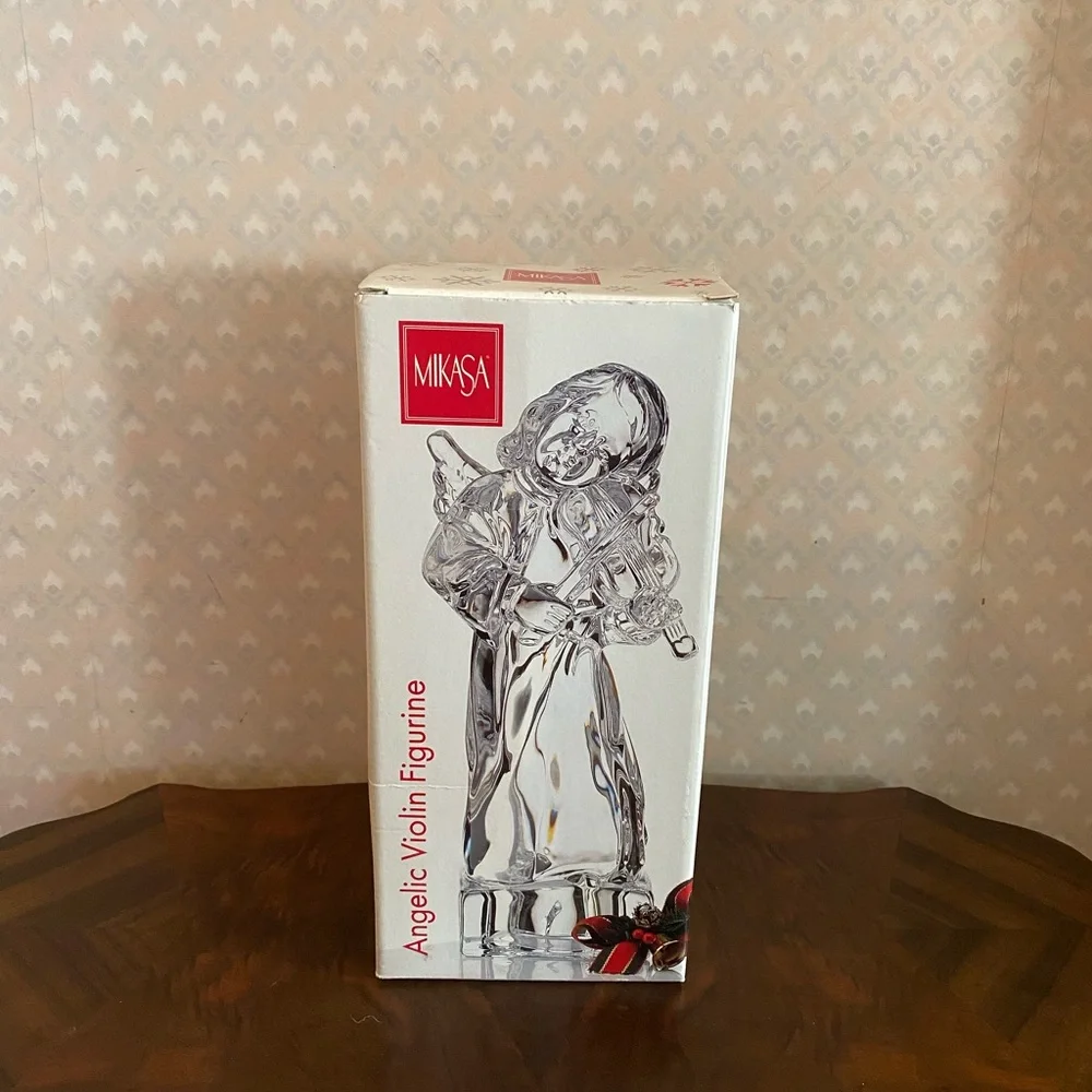 Mikasa Angelic Violin Figurine Full Lead Crystal NIB - Picture 5 of 6